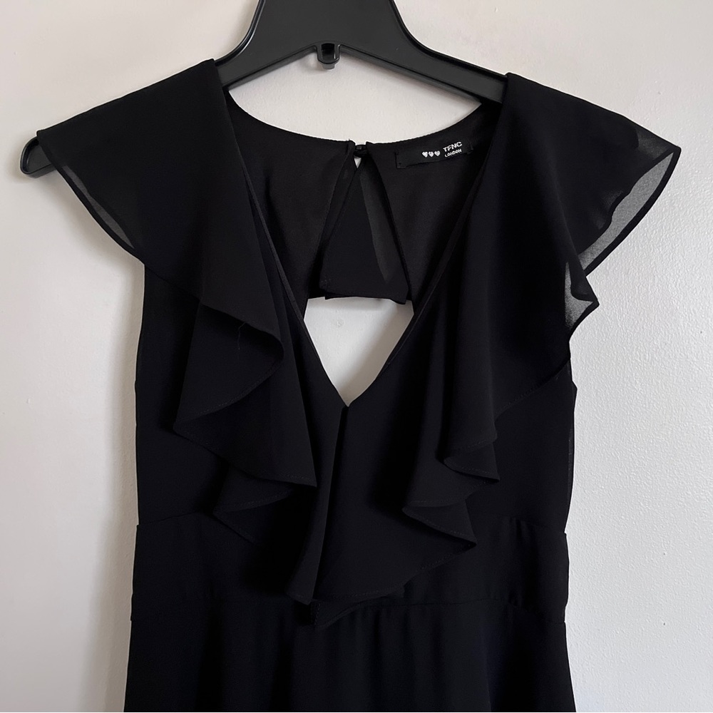 TFNC London ballet core black midi dress
